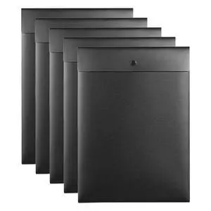 Vertical File Folders Poly Filing Envelope Plastic Project Folder with Snap Button Closure for A4 Letter Size Paper (Pack of 5, Black) Vertical File Folders Poly Filing Envelope Plastic Project Folder with Snap Button Closure for A4 Letter Size Paper (Pack of 5, Black)
