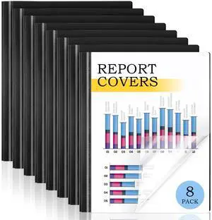 8 Pack Report Covers, COIDEA Report Covers with 3-Prong Fasteners 8 Pack Report Covers, COIDEA Report Covers with 3-Prong Fasteners