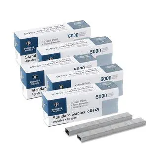 Chisel Point Standard Staples - Box of 5000 (65649) - 5 Pack Chisel Point Standard Staples - Box of 5000 (65649) - 5 Pack