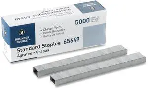 Chisel Point Standard Staples - Box of 5000 (65649), Silver Chisel Point Standard Staples - Box of 5000 (65649), Silver