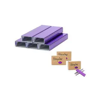 3000 Purple Staples 26/6 Standard Colored Staple Refill for Desk Stapler, 1000 Per Pack, Total 3 Pack Staples (Purple) 3000 Purple Staples 26/6 Standard Colored Staple Refill for Desk Stapler, 1000 Per Pack, Total 3 Pack Staples (Purple)