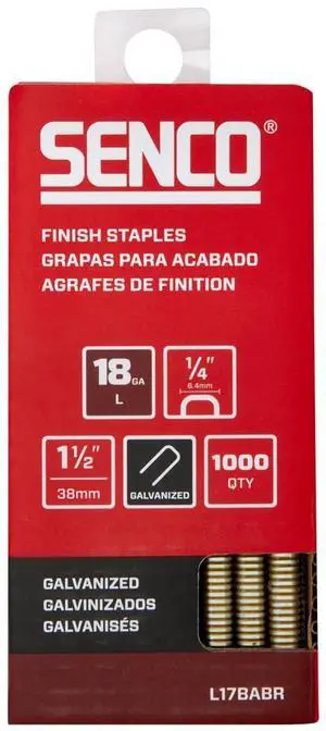 Collated Medium Wire Staples, Galvanized, 18 GA (L17BABR) 1,000 Box Collated Medium Wire Staples, Galvanized, 18 GA (L17BABR) 1,000 Box