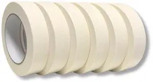 Masking Tape 1 inch 6 Pack, Adhesive Painting Tape Bulk for General Purpose Use, 1 inch x 55 Yards x 6 Rolls, 330 Yards in Total Masking Tape 1 inch 6 Pack, Adhesive Painting Tape Bulk for General Purpose Use, 1 inch x 55 Yards x 6 Rolls, 330 Yards in Total