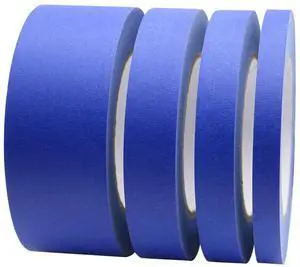 4 Pack Blue Painters Tape, 1/2" 3/4" 1 2 x 60yds, Multi Size Painting Masking Tape, Clean Release Paper Tape for Home and Office 4 Pack Blue Painters Tape, 1/2" 3/4" 1 2 x 60yds, Multi Size Painting Masking Tape, Clean Release Paper Tape for Home and Office