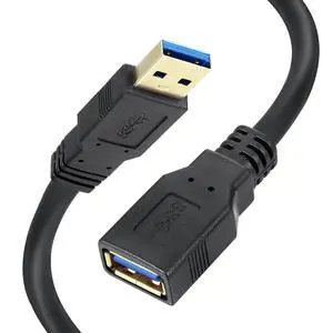 USB 3.0 Extension Cable 20 FT,5Gbps High Speed Data Transfer Extra Long A Male to A Female Connector for PC,Computers, Printer, External HDD & More,Black,20FT USB 3.0 Extension Cable 20 FT,5Gbps High Speed Data Transfer Extra Long A Male to A Female Connector for PC,Computers, Printer, External HDD & More,Black,20FT