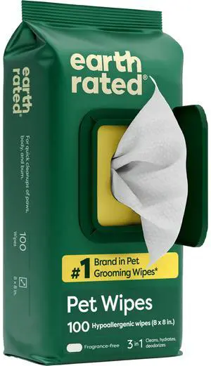 Dog Wipes for Paws & Butt, Deodorizing, Unscented, 100ct Dog Wipes for Paws & Butt, Deodorizing, Unscented, 100ct