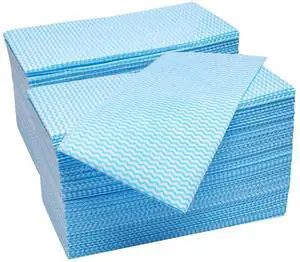 Blue Disposable Kitchen Cleaning Towel Heavy Duty Cleaning Rags Disposable Dish Cloths 100 Count/Pack Blue Disposable Kitchen Cleaning Towel Heavy Duty Cleaning Rags Disposable Dish Cloths 100 Count/Pack