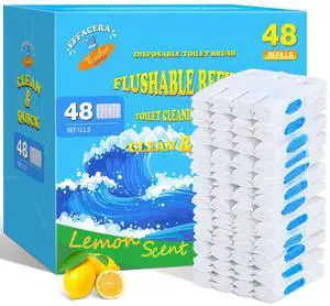 48 Count Flushable Toilet Bowl Cleaner Refills, Toilet Cleaner Refill Pads 48 Count Flushable Toilet Bowl Cleaner Refills, Toilet Cleaner Refill Pads