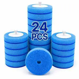 24 Pack Disposable Toilet Bowl Brush Refills Only for Auto-Open Lid 24 Pack Disposable Toilet Bowl Brush Refills Only for Auto-Open Lid