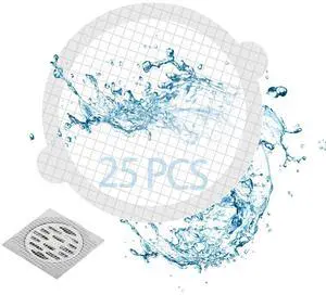 25pcs Disposable Shower Drain Hair Catcher Hair Trap for Shower Drain Mesh Stickers Shower Strainer for Bathroom Tub Kitchen Sink Shower Drain Cover Hair Stopper (White 25) 25pcs Disposable Shower Drain Hair Catcher Hair Trap for Shower Drain Mesh Stickers Shower Strainer for Bathroom Tub Kitchen Sink Shower Drain Cover Hair Stopper (White 25)