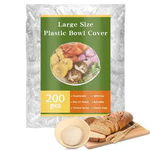 200 Bowl Covers Shower Caps for Sourdough Bread Proofing Large Elastic Reusable Plastic Wrap for Food Storage Baking Rising Meal-Prep Fermentation BPA-Free Keep Food Fresh 200 Bowl Covers Shower Caps for Sourdough Bread Proofing Large Elastic Reusable Plastic Wrap for Food Storage Baking Rising Meal-Prep Fermentation BPA-Free Keep Food Fresh