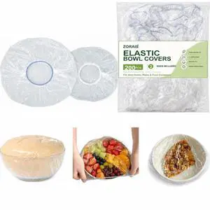 ZORAIS 200PCS Plastic Bowl Covers, 2 Sizes Bowl Covers for Bread Proofing ZORAIS 200PCS Plastic Bowl Covers, 2 Sizes Bowl Covers for Bread Proofing