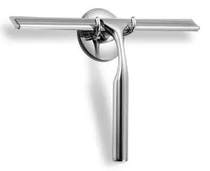 Shower Squeegee Clear Glass Wall Cleaner Stainless Steel with Suction Storage Hook -10'', Chrome Shower Squeegee Clear Glass Wall Cleaner Stainless Steel with Suction Storage Hook -10'', Chrome
