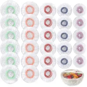 400 Pcs Reusable Plastic Bowl Covers, 5 Size Food Covers with Elastic, Disposable Food Storage Plastic Wrap Fresh Keeping for Foods Storage, Bread Proofing, Leftovers, Outdoor Picnic 400 Pcs Reusable Plastic Bowl Covers, 5 Size Food Covers with Elastic, Disposable Food Storage Plastic Wrap Fresh Keeping for Foods Storage, Bread Proofing, Leftovers, Outdoor Picnic