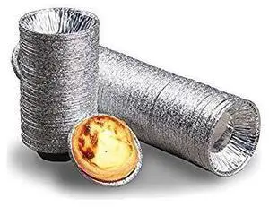 250PCS Disposable Baking Tinfoil Cupcake Circular Egg Tart Mold Cups 250PCS Disposable Baking Tinfoil Cupcake Circular Egg Tart Mold Cups