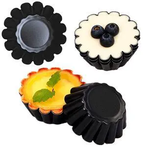 12-Pack 2.5 Inch Nonstick Mini Tart Pans Fluted Side for Pies Pan Round Deep Quiche Mold Heavy Duty Carbon Steel Baking Cupcake Egg Tarts Mousse Cakes Fruit and Desserts Molds for Oven 12-Pack 2.5 Inch Nonstick Mini Tart Pans Fluted Side for Pies Pan Round Deep Quiche Mold Heavy Duty Carbon Steel Baking Cupcake Egg Tarts Mousse Cakes Fruit and Desserts Molds for Oven