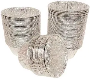 2 Oz Aluminum Foil Baking Cups for Baking Roasting Cake Egg Tart 100Pcs 2 Oz Aluminum Foil Baking Cups for Baking Roasting Cake Egg Tart 100Pcs
