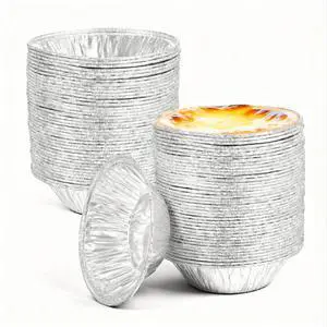 100 Pack Mini Pie Tins, Disposable Mini Tart Pans, Aluminum Foil Pie Pans for Baking, Perfect for Small Pies, Tarts(Rounded style) 100 Pack Mini Pie Tins, Disposable Mini Tart Pans, Aluminum Foil Pie Pans for Baking, Perfect for Small Pies, Tarts(Rounded style)