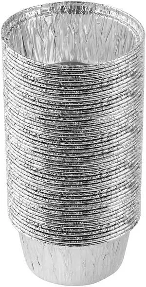 3.5'' Inch Round Ramekins Muffin Cups Tin Foil Pack of 50 3.5'' Inch Round Ramekins Muffin Cups Tin Foil Pack of 50