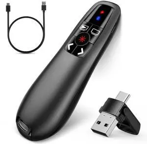 2-in-1 USB Type C Presentation Clicker, Clicker for PowerPoint Presentation 2-in-1 USB Type C Presentation Clicker, Clicker for PowerPoint Presentation