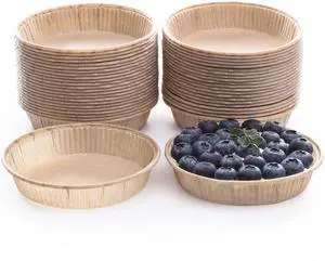 50pcs Paper Mini Tart Pans, 4 Inch Mini Pie Tins, Disposable 50pcs Paper Mini Tart Pans, 4 Inch Mini Pie Tins, Disposable