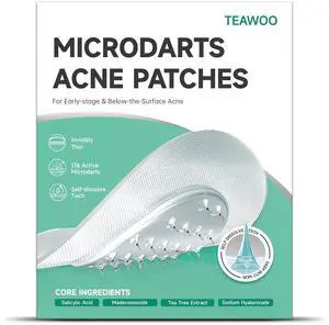 36-Count Microdart Pimple Patches, Hydrocolloid Acne Patches with Salicylic Acid & Madecossoside, Microdart Zit Patches for Deep Blemishes & Early Stage Acne (Patented) 36-Count Microdart Pimple Patches, Hydrocolloid Acne Patches with Salicylic Acid & Madecossoside, Microdart Zit Patches for Deep Blemishes & Early Stage Acne (Patented)