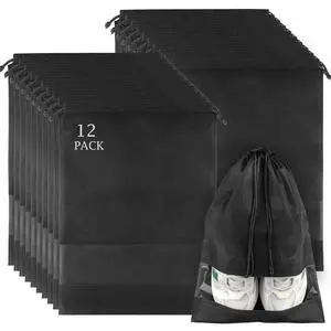 12 Pack Shoe Bags for Travel, Large Travel Shoe Bag for Packing with Window 12 Pack Shoe Bags for Travel, Large Travel Shoe Bag for Packing with Window
