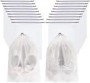 25 Pack Shoe Bags for Travel, 11.8" x 15.7" Waterproof Travel Shoe Bags for Packing,Large Travel Bag for Shoes, Storage Bags for Travel Essentials 25 Pack Shoe Bags for Travel, 11.8" x 15.7" Waterproof Travel Shoe Bags for Packing,Large Travel Bag for Shoes, Storage Bags for Travel Essentials
