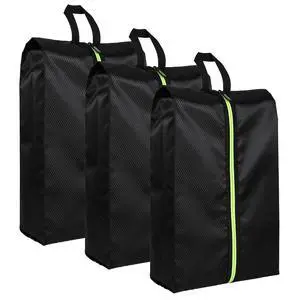 Shoe Bags for Travel - Set of 3 Pack Large Capacity Oxford Fabric Shoe Bags, Multi-Functional Dust-Proof and Waterproof Men & Women Travel Shoe Bag(Black) Shoe Bags for Travel - Set of 3 Pack Large Capacity Oxford Fabric Shoe Bags, Multi-Functional Dust-Proof and Waterproof Men & Women Travel Shoe Bag(Black)
