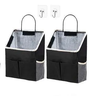 2pcs Wall Hanging Storage Bag,Wall Hanging Organizer Bags with Pockets, Wall Organizer Storage for Dormitory Bathroom Bedroom Kitchen(Black) 2pcs Wall Hanging Storage Bag,Wall Hanging Organizer Bags with Pockets, Wall Organizer Storage for Dormitory Bathroom Bedroom Kitchen(Black)