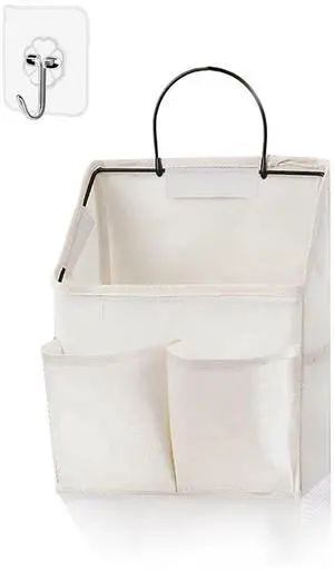 Wall Hanging Storage Bag,Wall Hanging Organizer Bags with Pockets, Wall Organizer Storage for Dormitory Bathroom Bedroom Kitchen (White 1) Wall Hanging Storage Bag,Wall Hanging Organizer Bags with Pockets, Wall Organizer Storage for Dormitory Bathroom Bedroom Kitchen (White 1)