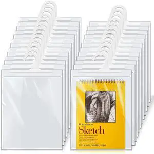 24 Pack Hanging Storage Bags, Large Hook 9 x 13-inch Clear Plastic Bags for Classroom, Library, and Pharmacy Use 24 Pack Hanging Storage Bags, Large Hook 9 x 13-inch Clear Plastic Bags for Classroom, Library, and Pharmacy Use