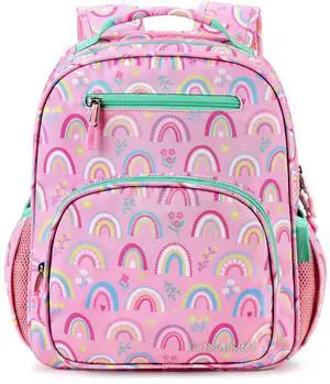 Girls Backpack 5-8: Lightweight Kids Backpacks for Girls - Girl Bookbag for Elementary School - Rainbow Pink Girls Backpack 5-8: Lightweight Kids Backpacks for Girls - Girl Bookbag for Elementary School - Rainbow Pink
