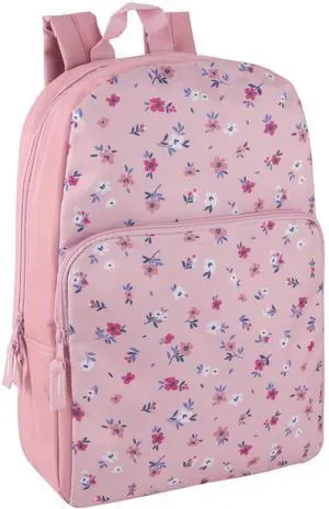 Fun School Backpack for Elementary Middle School Girls and Boys | 17 Inch Printed Backpacks for School Kids, Travel (Pretty Pink Flowers) Fun School Backpack for Elementary Middle School Girls and Boys | 17 Inch Printed Backpacks for School Kids, Travel (Pretty Pink Flowers)
