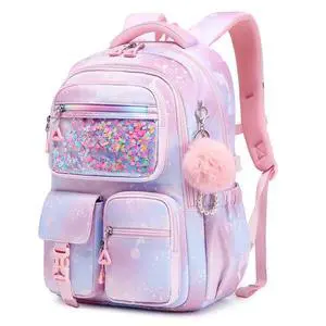 Girls Backpack,School Bag for Kids,Primary,Elementary,teen ages 6-15 Girls Bookbag,Students Kawaii Backpack Pink dolphin Girls Backpack,School Bag for Kids,Primary,Elementary,teen ages 6-15 Girls Bookbag,Students Kawaii Backpack Pink dolphin