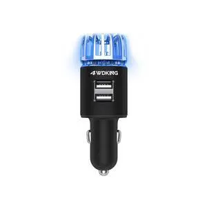 Car Air Purifier Ionizer, 12V Plug-in, Dual USB, Odor Eliminator Car Air Purifier Ionizer, 12V Plug-in, Dual USB, Odor Eliminator