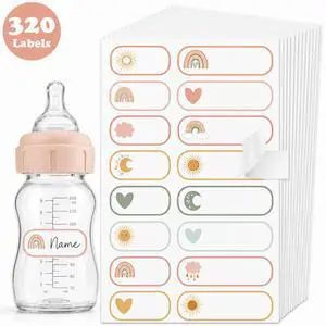 320 Pcs Daycare Labels Waterproof Bottle Labels Kid,Boho 320 Pcs Daycare Labels Waterproof Bottle Labels Kid,Boho