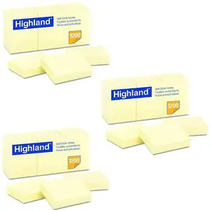 6539YW Self-Stick Notes, 1 1/2 x 2, Yellow, 100-Sheet (Pack of 36) 6539YW Self-Stick Notes, 1 1/2 x 2, Yellow, 100-Sheet (Pack of 36)