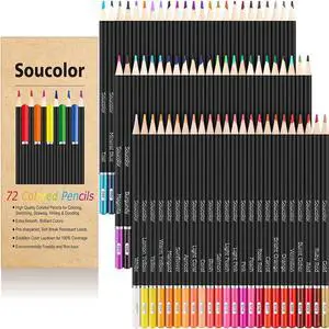 72 Colored Pencils for Adult Coloring Book,Back to School Supplies 72 Colored Pencils for Adult Coloring Book,Back to School Supplies