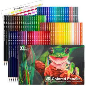 80 Colored Pencils Set, Oil-Based Soft Core for Adult Coloring Books, Professional Color Pencils Art Gifts for Artists, Beginners and Adults 80 Colored Pencils Set, Oil-Based Soft Core for Adult Coloring Books, Professional Color Pencils Art Gifts for Artists, Beginners and Adults