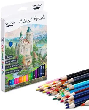 Colored Pencils for Adult Coloring Books, 36 Pack Colored Pencils for Adult Coloring Books, 36 Pack