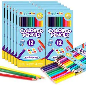 12 Pack Colored Pencils, Color Pencils Bulk for Kids Classroom, 144 Count 12 Pack Colored Pencils, Color Pencils Bulk for Kids Classroom, 144 Count