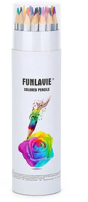24 Colored Pencils for Adult Coloring Books, Soft Core Art Pencils 24 Colored Pencils for Adult Coloring Books, Soft Core Art Pencils