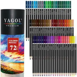 Colored Pencils for Adult Coloring Books, 72 Color Pencil Set in Tube Colored Pencils for Adult Coloring Books, 72 Color Pencil Set in Tube