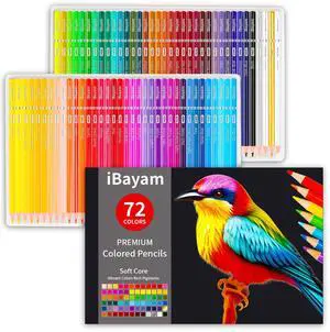 Soucolor 72-Color Soft Core Colored Pencils for Kids & Adults Coloring Book Soucolor 72-Color Soft Core Colored Pencils for Kids & Adults Coloring Book