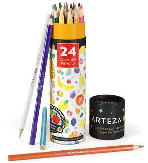 Scented Colored Pencils, 24 Triangle Pre-Sharpened Pencils, for Drawing, Coloring Scented Colored Pencils, 24 Triangle Pre-Sharpened Pencils, for Drawing, Coloring