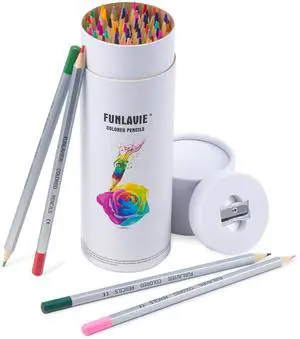 48 Colored Pencils for Adult Coloring Books, Soft Core Art Pencils 48 Colored Pencils for Adult Coloring Books, Soft Core Art Pencils