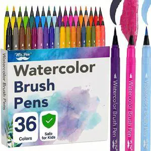 Watercolor Brush Pens, 36 Pack, Blendable Art Markers Watercolor Brush Pens, 36 Pack, Blendable Art Markers