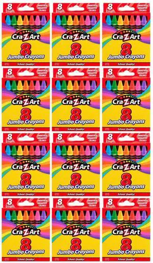 Bulk Crayons, 12 Packs of 8 Count Jumbo Crayons, School Supplies, Classroom Supplies, Teacher Bulk Pack Bulk Crayons, 12 Packs of 8 Count Jumbo Crayons, School Supplies, Classroom Supplies, Teacher Bulk Pack