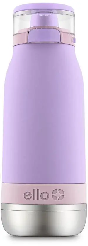Emma 14oz Insulated Stainless Kids Water Bottle with Straw, Lilac/Cashmere Pink Emma 14oz Insulated Stainless Kids Water Bottle with Straw, Lilac/Cashmere Pink